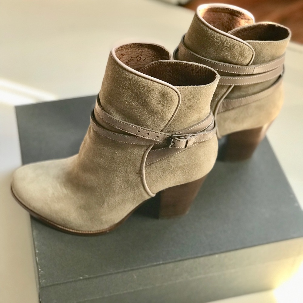 All Saints Suede Booties - Victoria Heel Boot